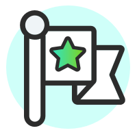 Veteran flag icon