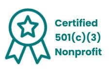 Certified 501(c)(3) Nonprofit ribbon