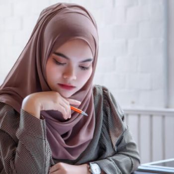 Woman planning financial goals
