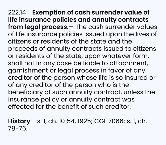 Florida Statute 222.14
