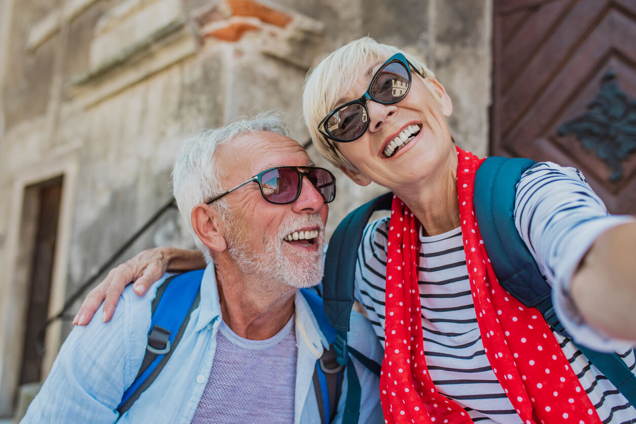 Happy, retired couple