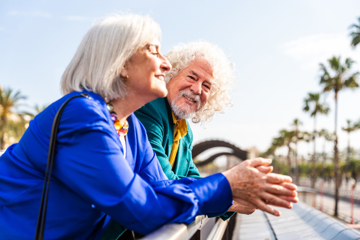 Happy, retired couple