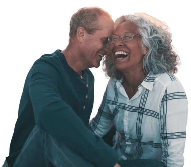 Happy, retired couple