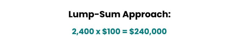 Lump Sum Approach Example