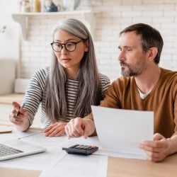 Couple filing their taxes together