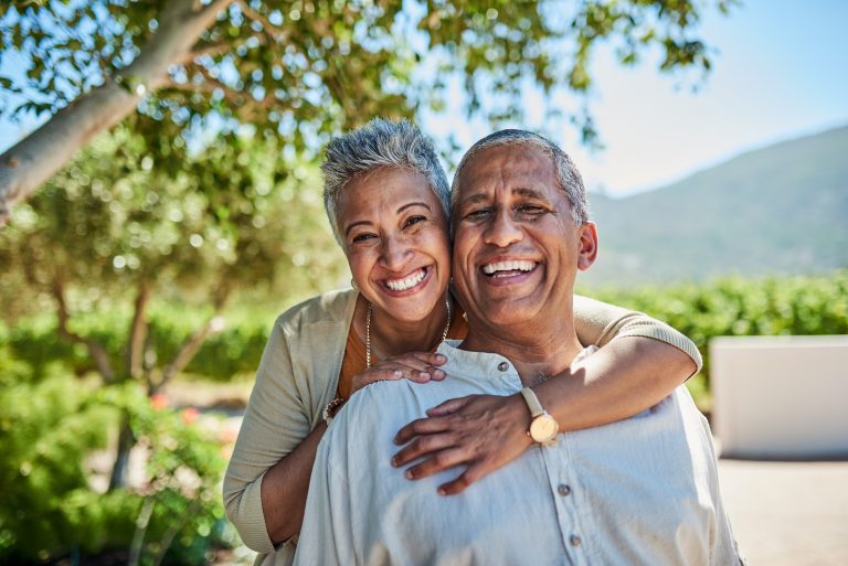 older couple smiling