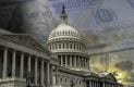 capital building with money in the background