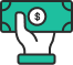 money in hand icon