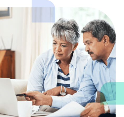 Couple on computer
