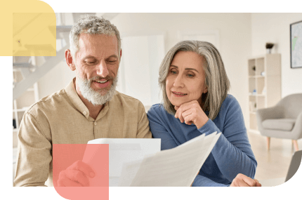 Senior couple review their annuity options to find one that aligns with their reason for buying one
