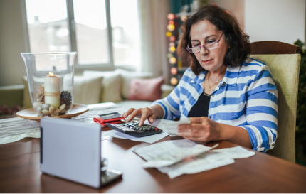 Older woman reviews finances to see if she should opt for an annuity alternative