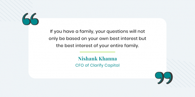 Nishank Khanna quote on looping in family