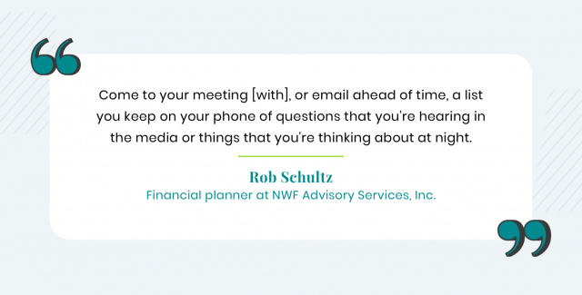 Rob Shultz quote on meeting preparedness