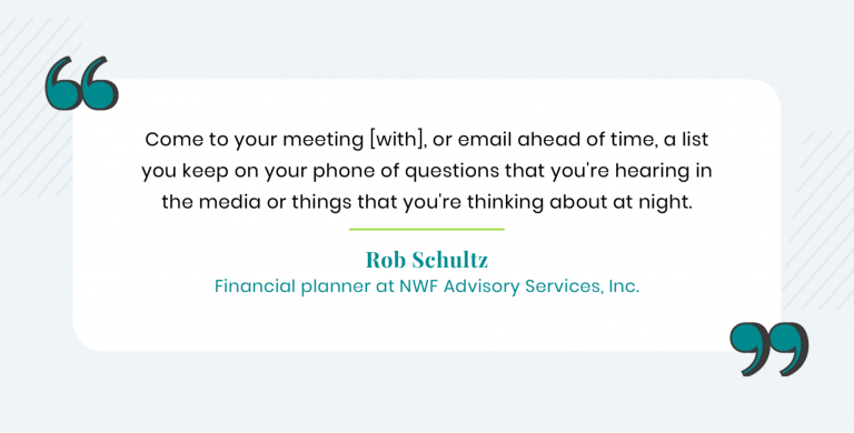 Rob Shultz quote on meeting preparedness