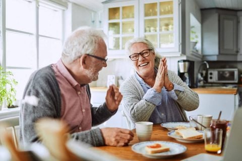 Senior couple enjoying retirement