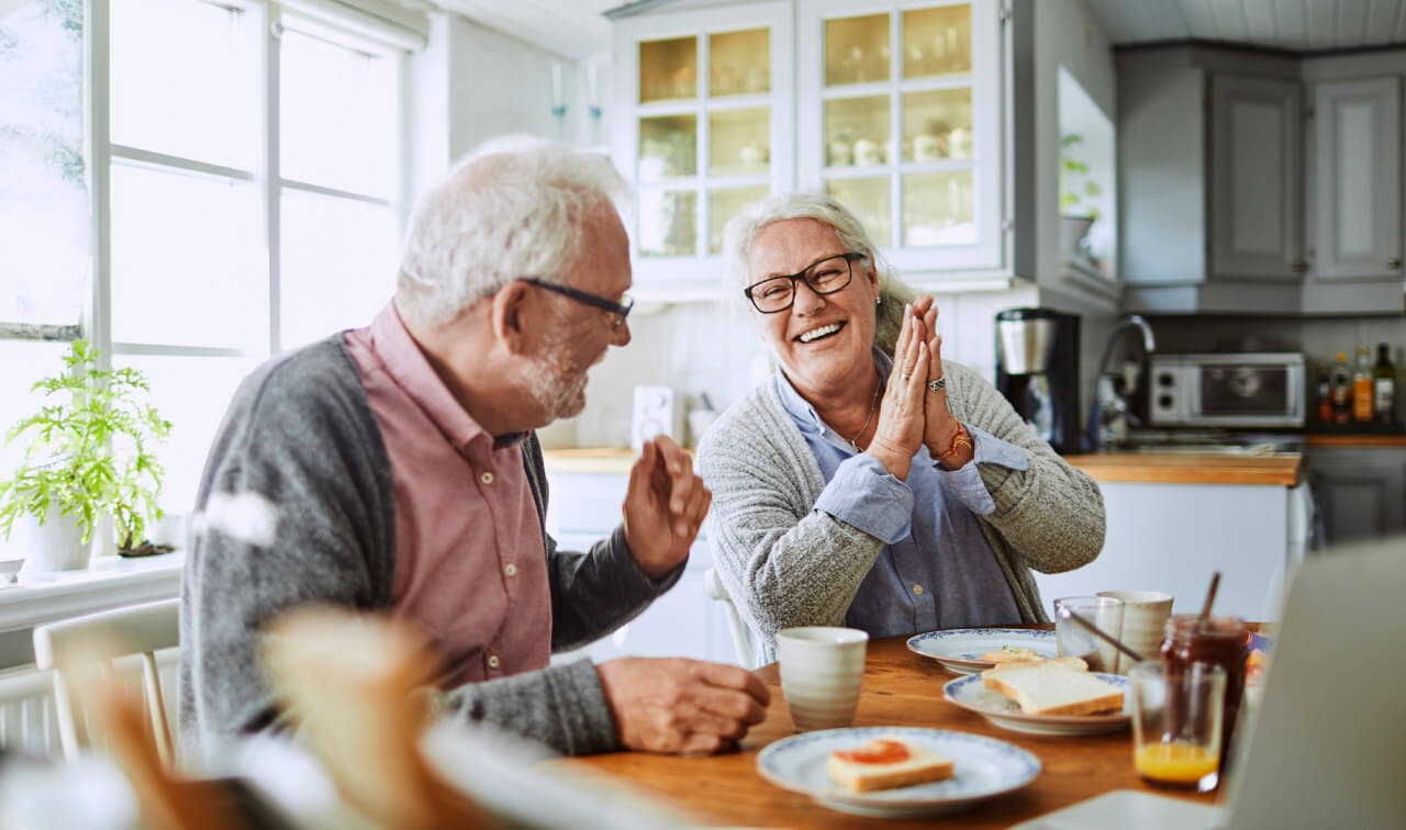 Senior couple enjoying retirement