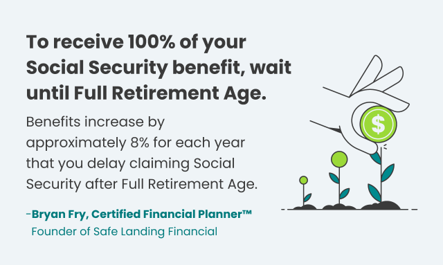 Social security benefits full retirement age infograhic