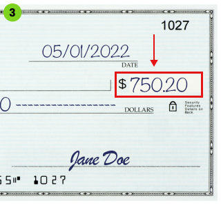 Check Amount in Numbers